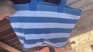 Borsa vintage mare Dolce & Gabbana righe