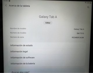 Samsung Tab A Tablet Negra