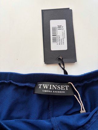 Falda larga encaje azul Twinset Talla M