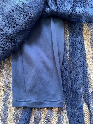 Falda larga encaje azul Twinset Talla M