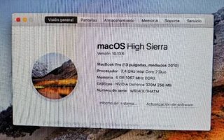 Macbook Pro 13" 6GB RAM SSD HIGH SIERRA
