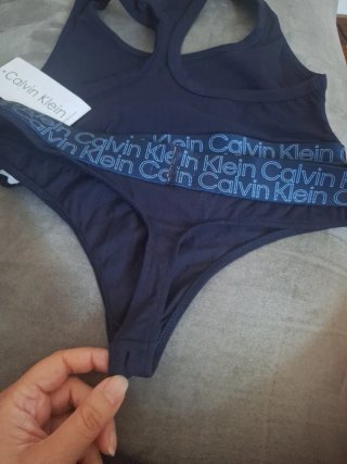 Completo intimo donna Calvin Klein blu