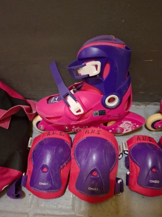 Patines Oxelo Regulables + Kit Protecciones