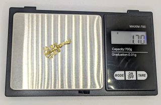 Colgante Cruz Caravaca Oro 18k 1.7g