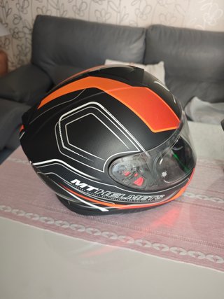 Casco MT Helmets Talla XL Negro/Naranja