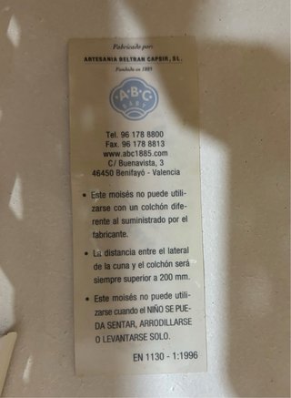 Minicuna ABC Balancín Mimbre NUEVO