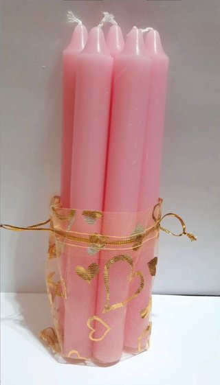 5 Velas Rosas