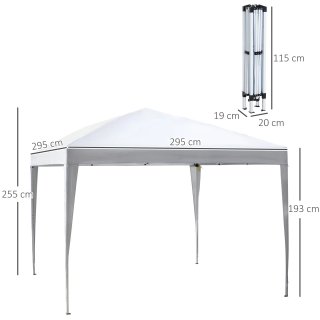 Gazebo Pieghevole con Corde e Picchetti da Giardin