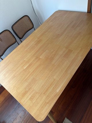 Mesa de comedor KERHEN Sklum madera 150x90 cm