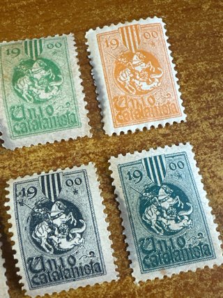 Lote 6 sellos Unió Catalanista 1900