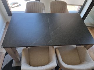 Mesa Comedor Extensible Roble/Gris