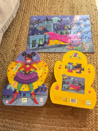 Puzzle Djeco Superhéroe 36 piezas