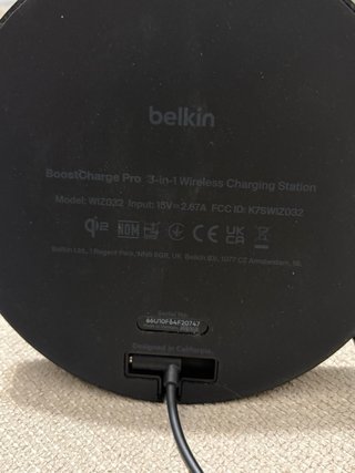 Belkin Cargador Inalámbrico 3 en 1 BoostCharge PRO