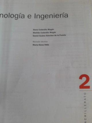 Tecnología e ingeniería, 2 bachillerato.