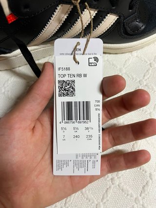 Adidas Top Ten RB W 38 2/3 y 39 1/3 ORIGINALES