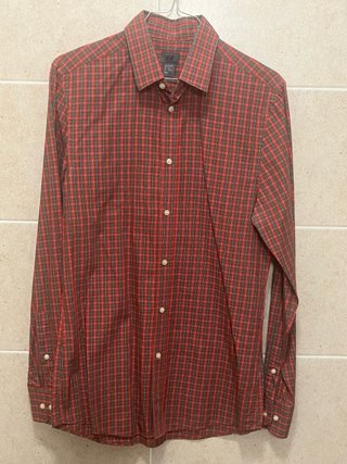 Camisa cuadros H&M roja talla S NUEVA