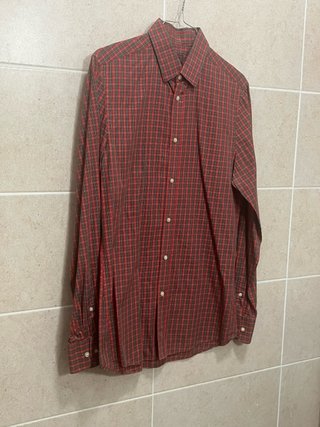Camisa cuadros H&M roja talla S NUEVA