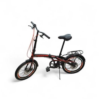 BICICLETA PLEGABLE BELDERIA X7 ROD 20" NEGRA-NARANJA
