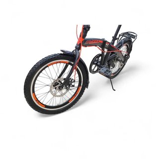 BICICLETA PLEGABLE BELDERIA X7 ROD 20" NEGRA-NARANJA