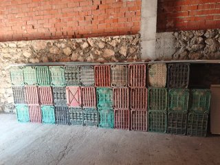 Cajas de plástico para fruta o ajos