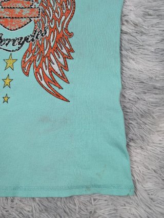 Harley Davidson Camiseta Tirantes Turquesa Vintage