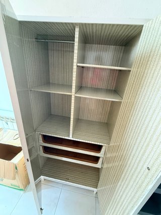 Armario blanco madera 2 puertas
