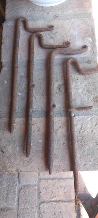 Catenacci Artigianali Ferro Battuto XIX Secolo