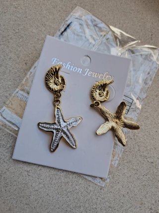 Pendientes Estrella de Mar y Caracola