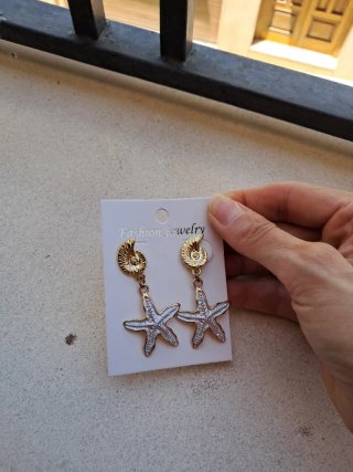 Pendientes Estrella de Mar y Caracola