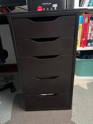Cajonera Ikea negro