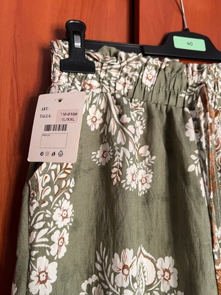 Pantalón fluido estampado talla XL/XXL NUEVO