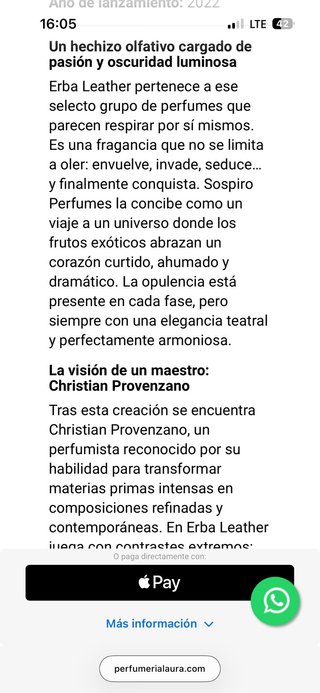 Perfume Erba Oud Sospiro