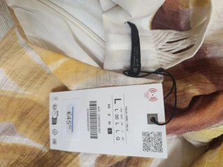 Vestido midi Zara estampado espalda combinada