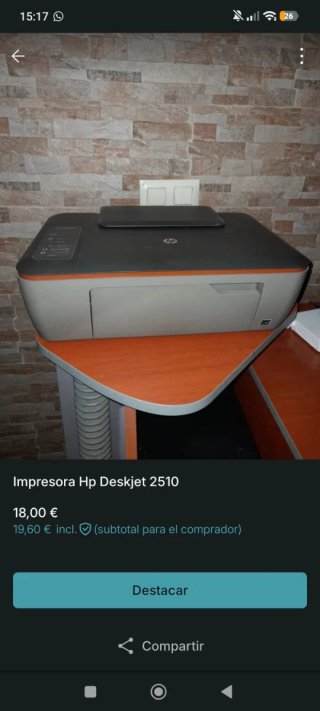 Impresora HP Deskjet 2510