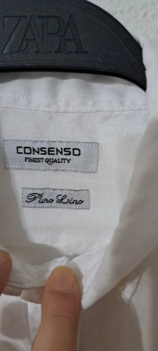 Camisa Consenso Blanca Manga Larga