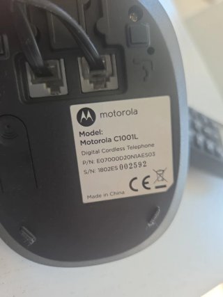 Teléfono Inalámbrico Motorola C1001L Negro