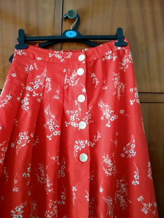Conjunto Top y Falda Estampada Mujer