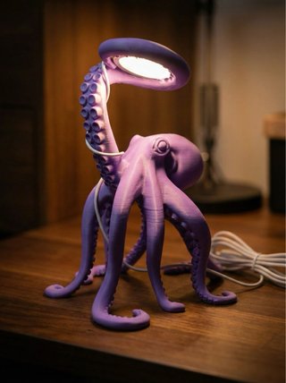 Lampada Octopus Viola
