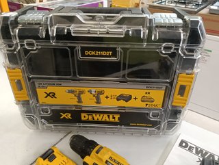 PACK DEWALT ATORNILLADOR + TALADRO DCK211D2T