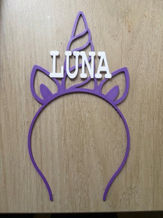 Diadema Unicornio Personalizada.