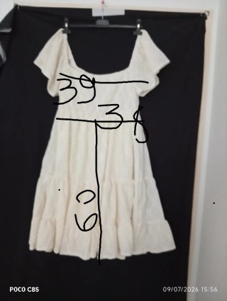 Vestido blanco ibicenco SHEIN Talla XL/44