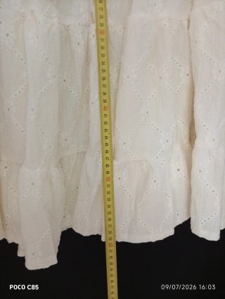Vestido blanco ibicenco SHEIN Talla XL/44