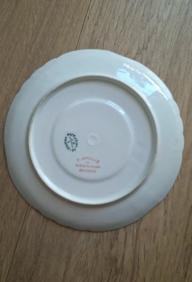 Platito porcelana J.P. Limoges floral