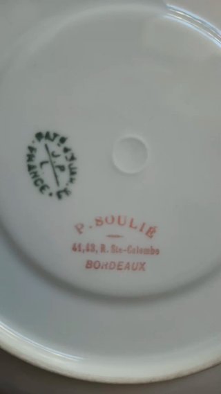 Platito porcelana J.P. Limoges floral
