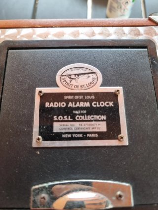 Spirit of St. Louis Radio Reloj Despertador AM