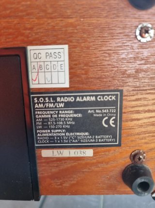 Spirit of St. Louis Radio Reloj Despertador AM