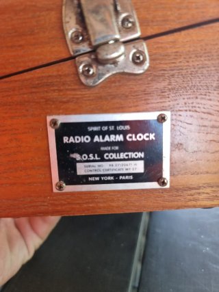 Spirit of St. Louis Radio Reloj Despertador AM