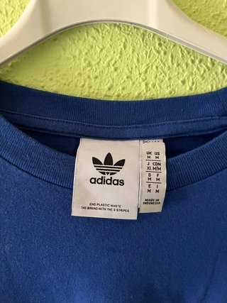 Camiseta Adidas Azul M Oficial Streetwear Premium