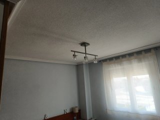 Lámpara de techo acero y cristal