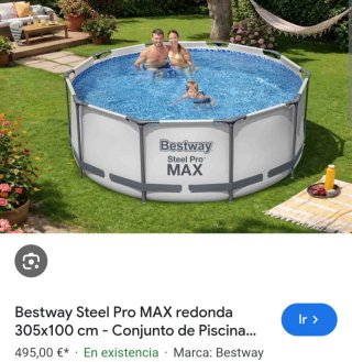 Piscina desmontable Bestway Steel Pro MAX